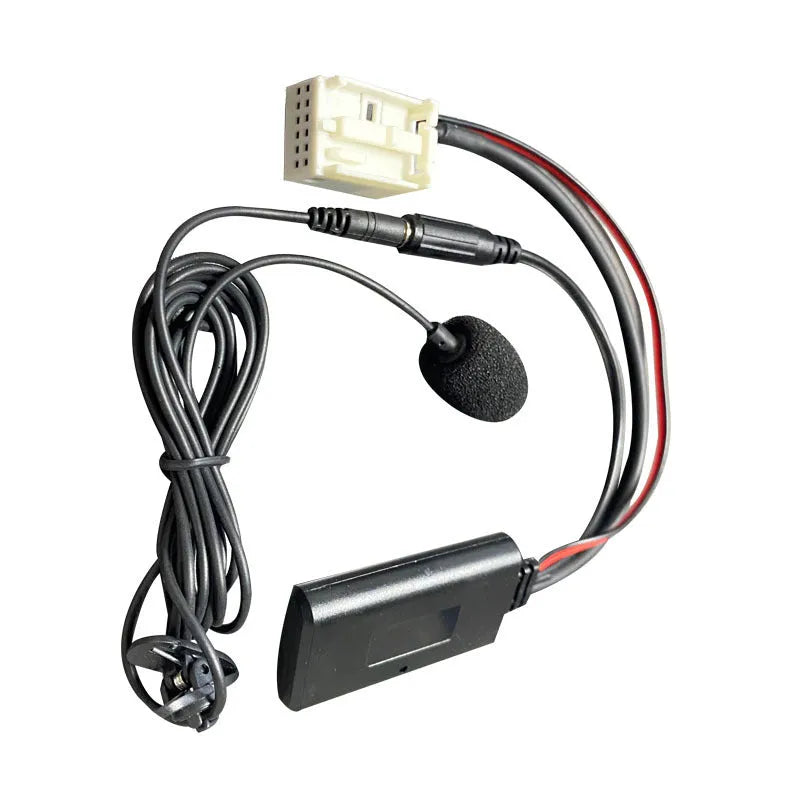 Bluetooth adapter cable kit for Citroen and Peugeot RD4 car stereos with microphone
