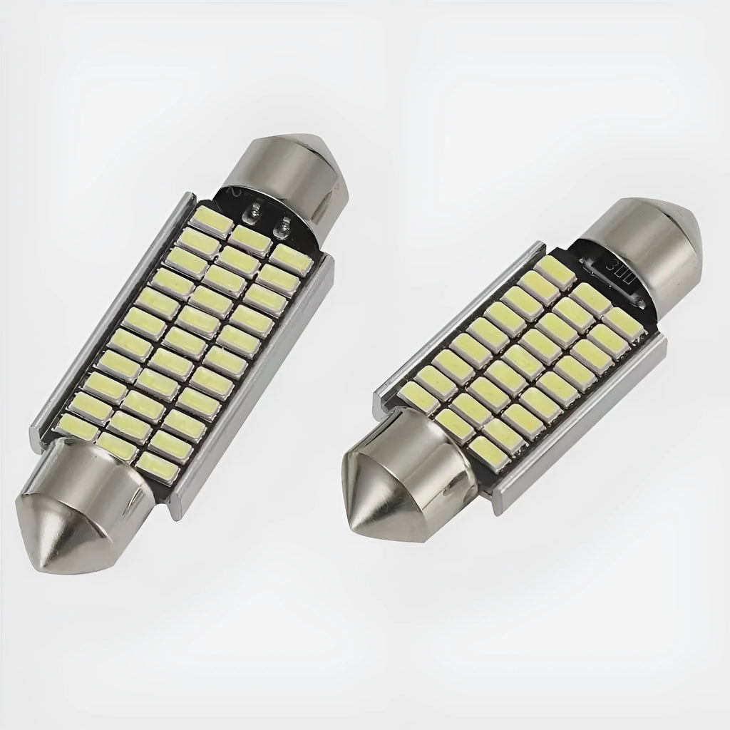 White aluminium car roof light with double tip decoding design for 12V vehicle systems