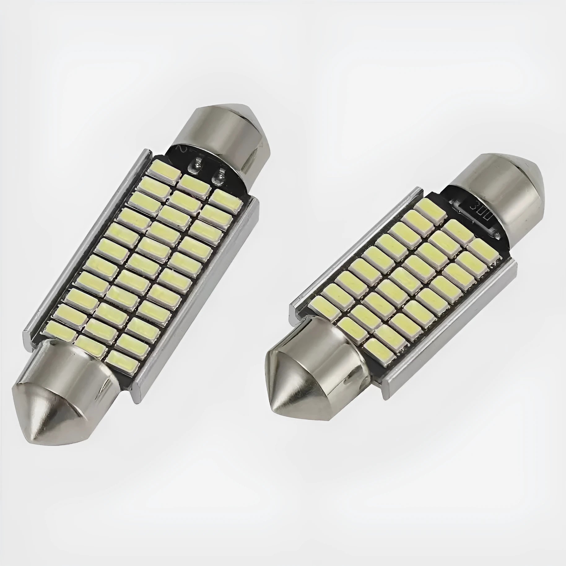 White aluminium car roof light with double tip decoding design for 12V vehicle systems
