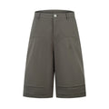 Retro loose fit wide leg straight denim trousers in black and green colours.