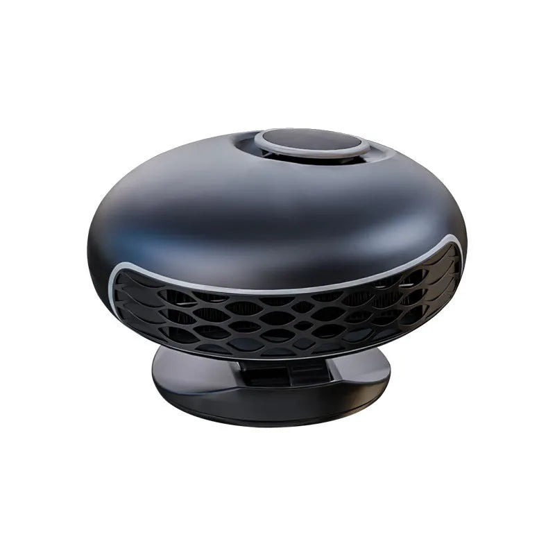 Black car warm air blower heater with cable for 12V 24V vehicle defrosting