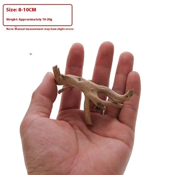 Xiaoqi root natural wood aquarium decoration on a white background.