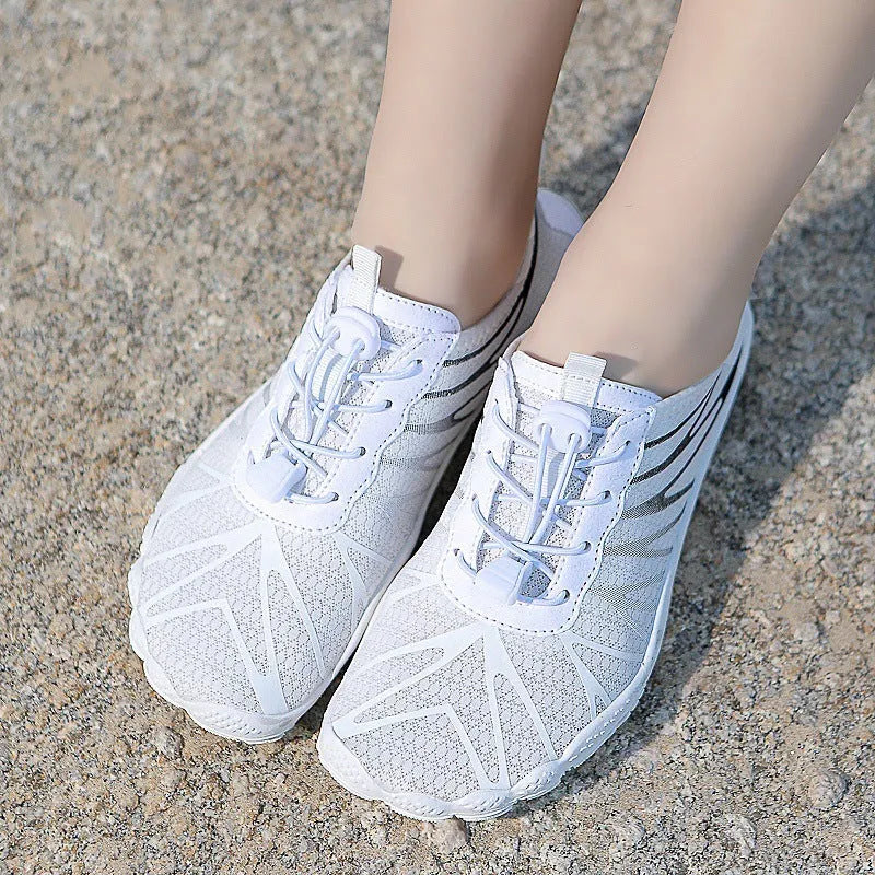 Men's and women's breathable low-top sports shoes with natural rubber soles in multiple colour options