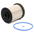 Vauxhall Opel Astra diesel fuel filter element with gasket kit showing 106mm height dimensions