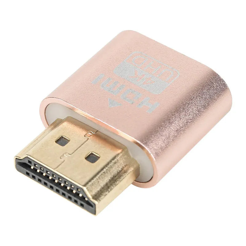 Virtual graphics card HDMI fake load adapter with 26.5mm wireless design in multiple finish options