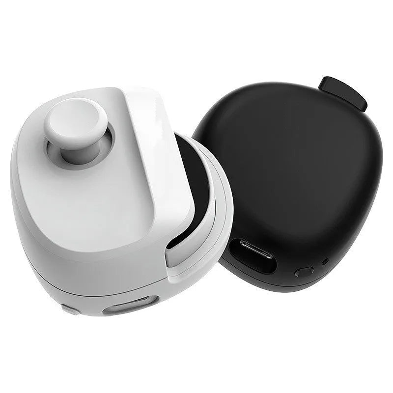 Compact black USB gaming stick controller for mobile phones on a white background.
