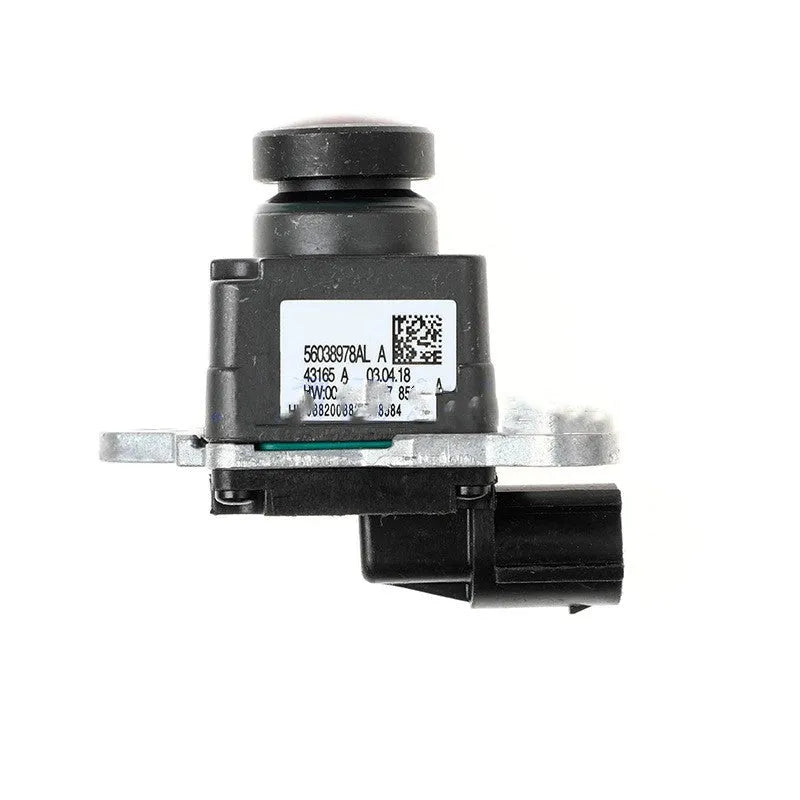 Black plastic rear view reversing camera for Dodge Ram trucks with adjustable angle mount