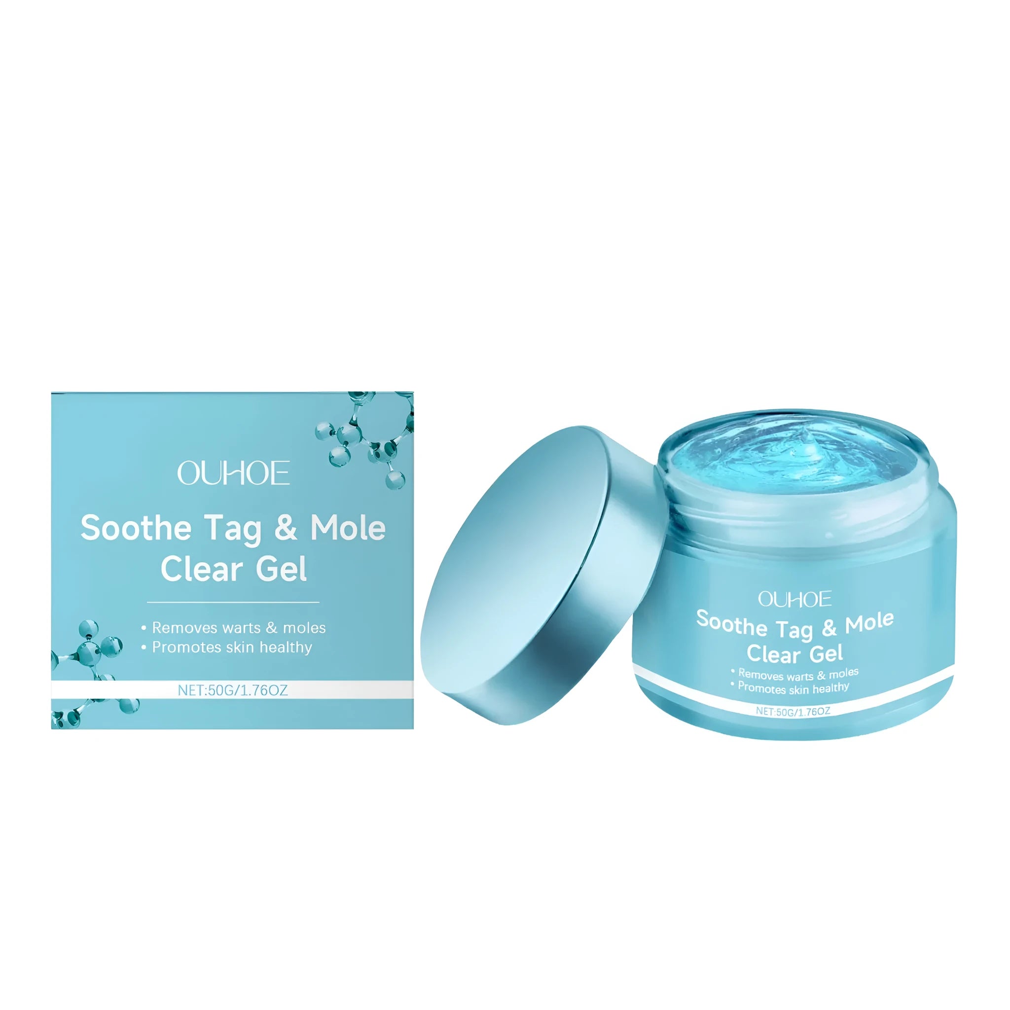 50g tube of gel for removing warts and nevus with botanical extracts and salicylic acid