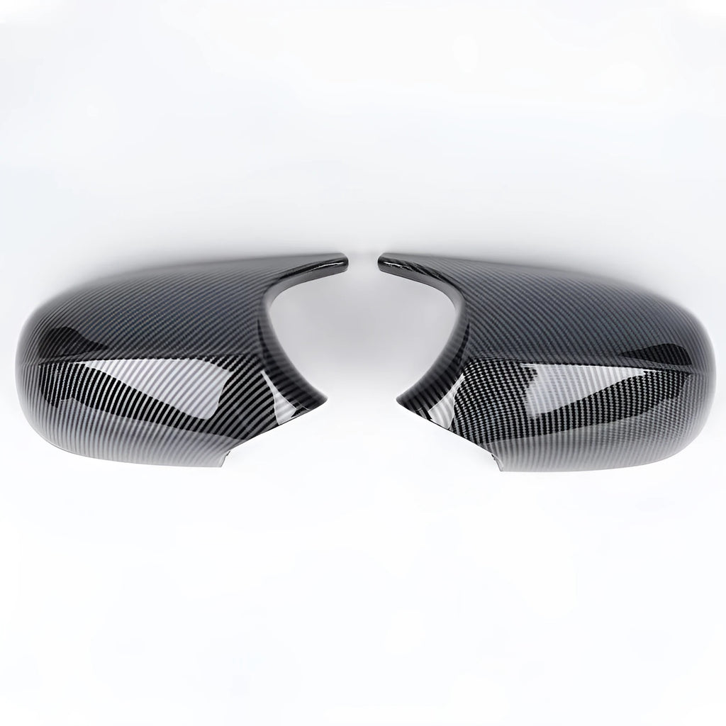 Pair of BMW 3 Series E90 rearview mirror housings in ABS plastic