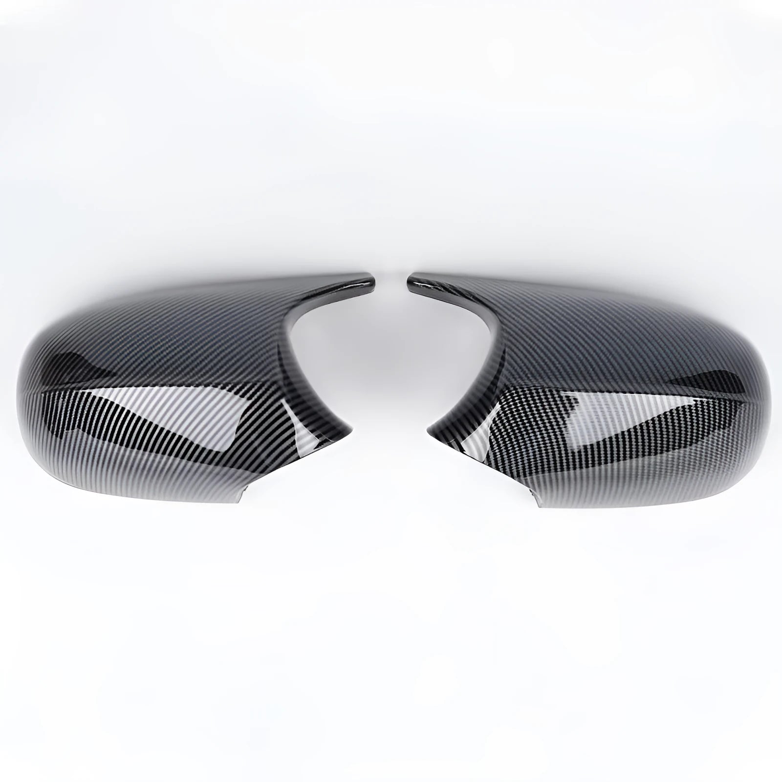 Pair of BMW 3 Series E90 rearview mirror housings in ABS plastic