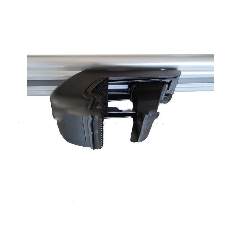 GM SUV alloy roof rack crossbars showing adjustable width between 120cm and 135cm