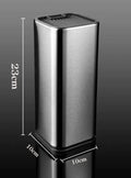 Black and white multifunctional kitchen knife holder with storage bucket and detachable draining base