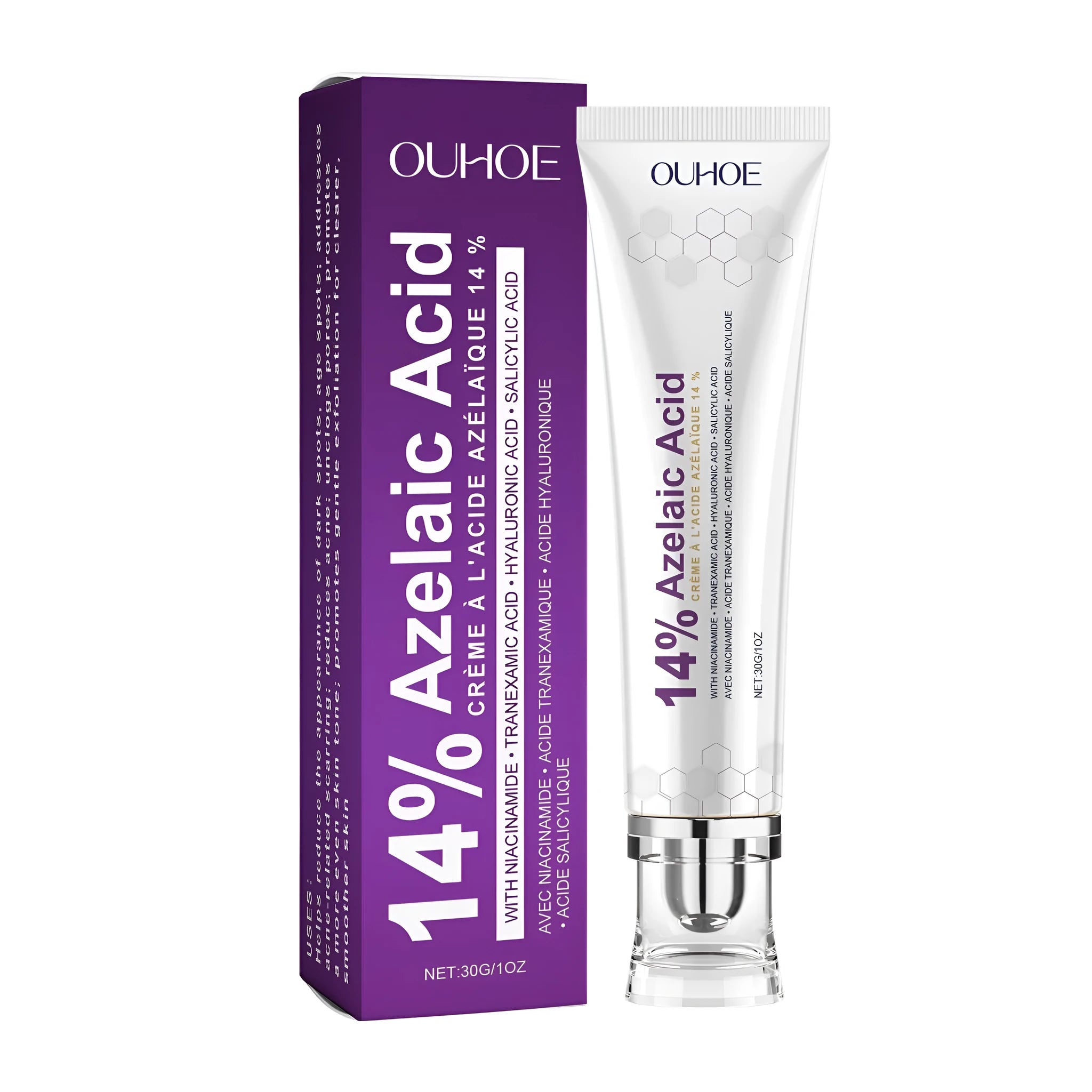30g tube of soothing face cream with nicotinamide and hyaluronic acid