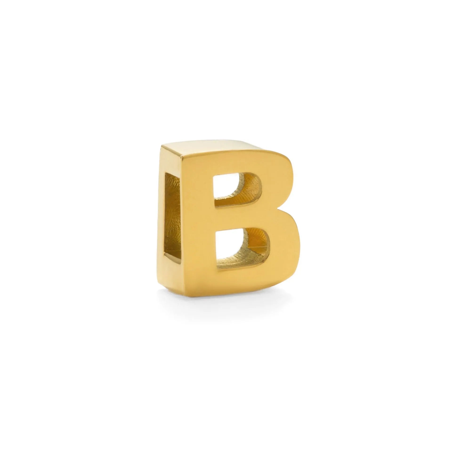 A gold and a silver titanium steel necklace with letter and number pendants on a 40.5cm chain.