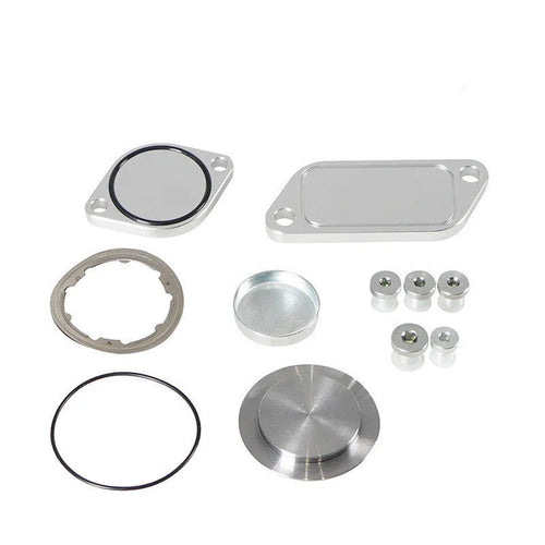 Silver aluminium alloy EGR valve cover plug for automotive exhaust gas recirculation systems