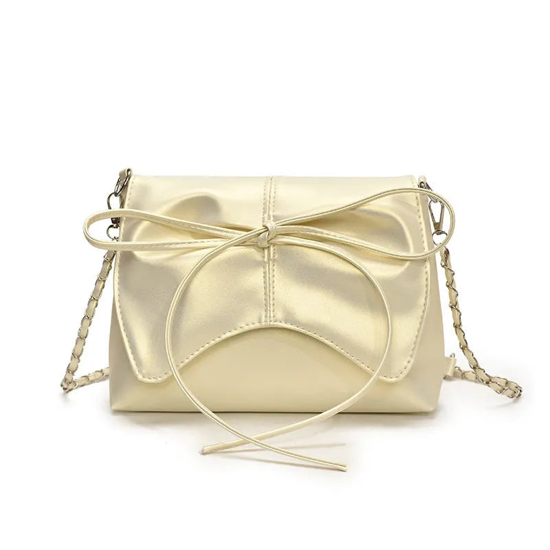 Women's large capacity horizontal square underarm bag in black PU with sandwich pocket and crossbody strap