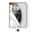 Abstract geometric design printed on a canvas wall painting poster.