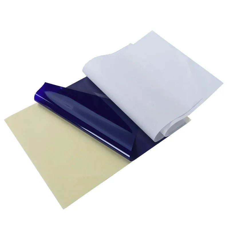 Tattoo transfer paper quadruple copy pack with transfer paste gel for A4 hand drawing