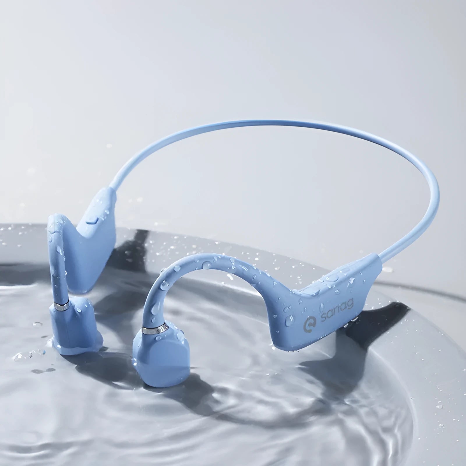 Bone conduction Bluetooth headset with neck-hanging wireless design in multiple colour options