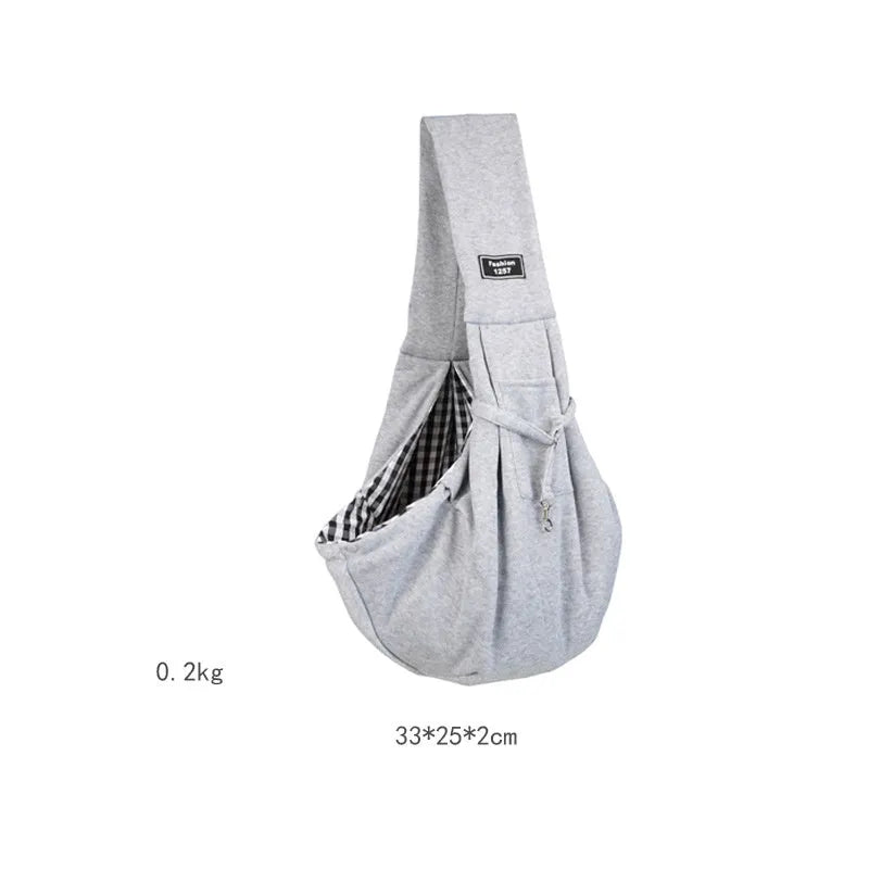 Folding cat messenger backpack in a large capacity breathable design for pet transport.
