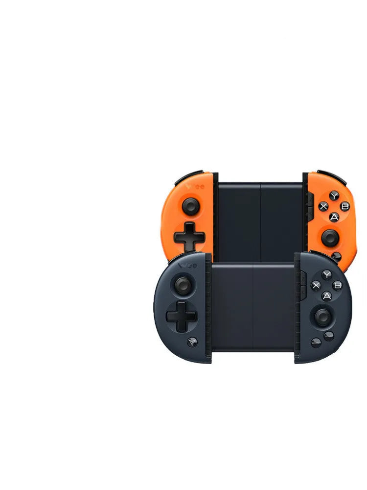 Feizhi Wee 2T mobile game controller in midnight blue with USB cable and stretchable handle.