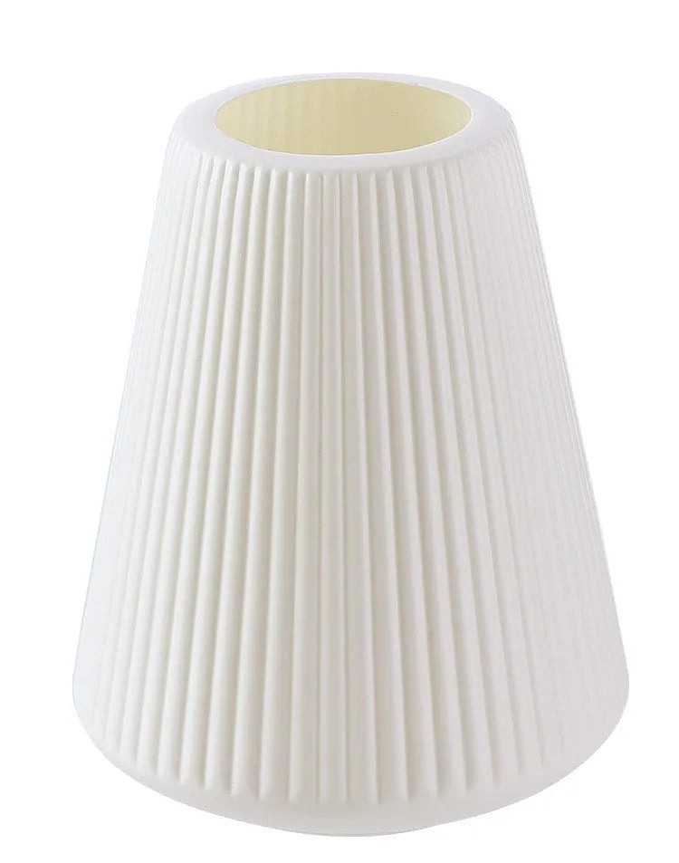 Colourful melamine plastic decorative vase measuring 16cm by 20cm in white, pink, green, or blue