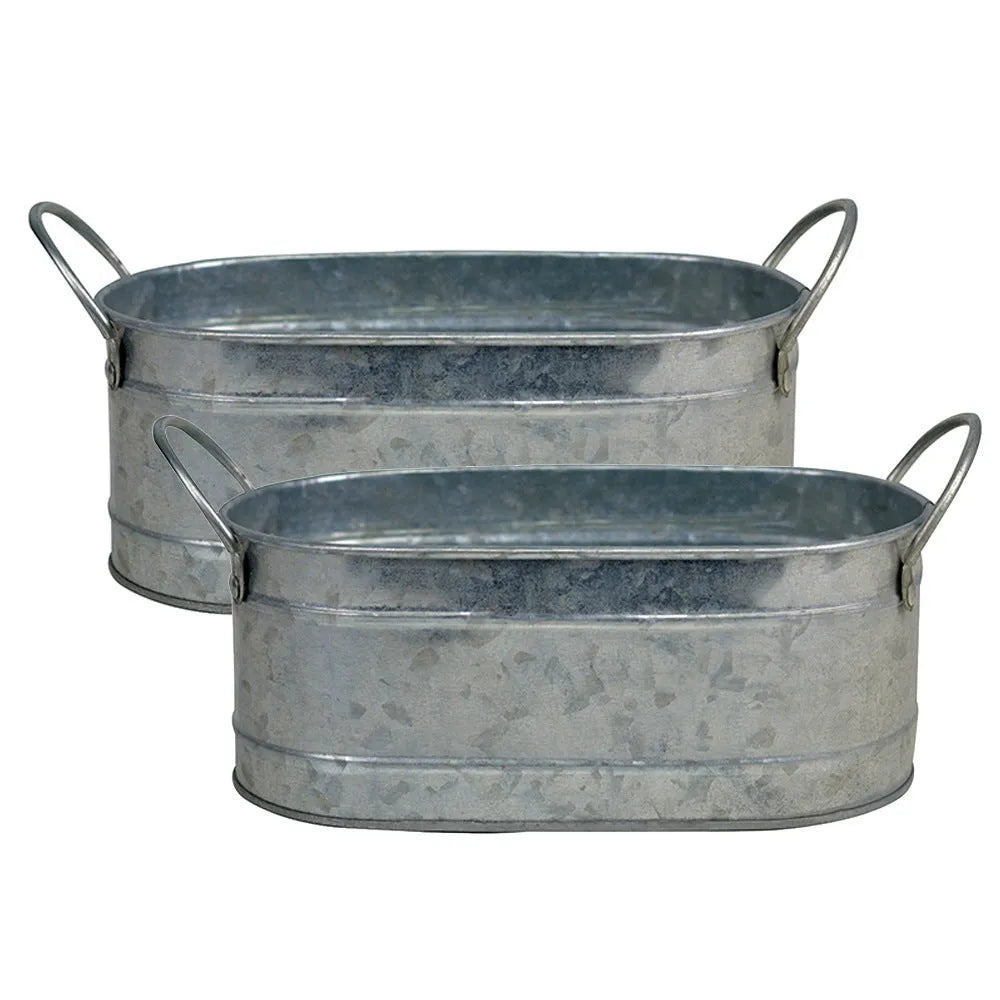 Iron sheet succulent flower pot for desktop use with corrosion-resistant construction