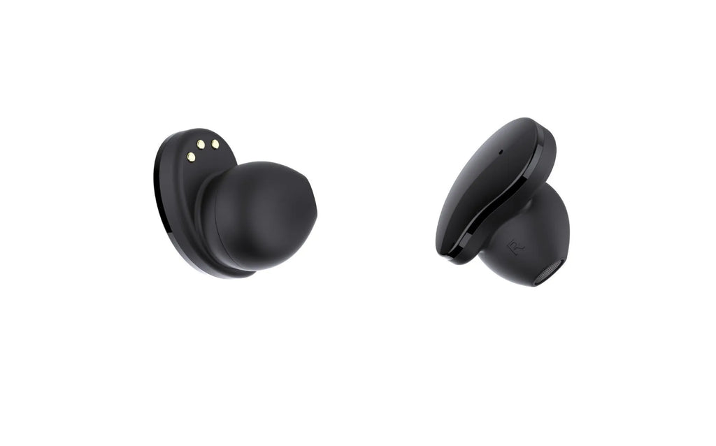 Black detachable smart bracelet and Bluetooth headset combo for fitness tracking and wireless calls.