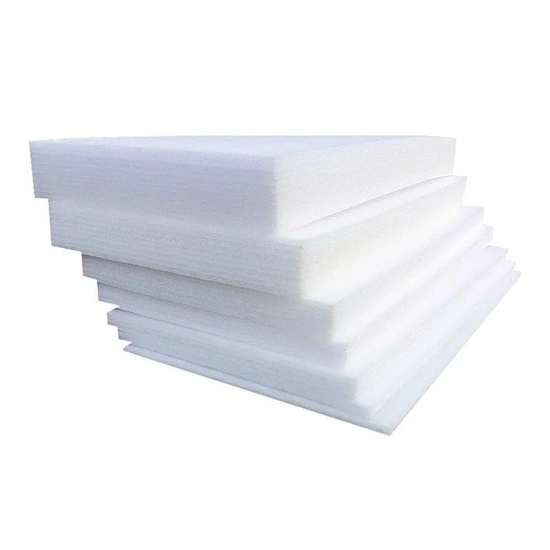 White EPE pearl cotton foam board measuring 2 metres by 1 metre with 10 mm thickness