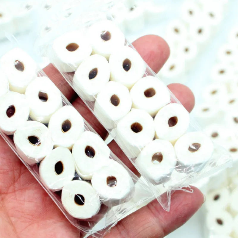 Simulated tissue roll paper model toy for children with 30x15x80mm dimensions