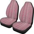 Cow spot and leopard print retro pattern universal car seat covers two-piece set