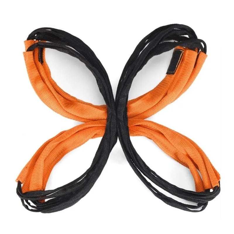 Butterfly pattern agility ladder with jump grid for youth physical fitness training
