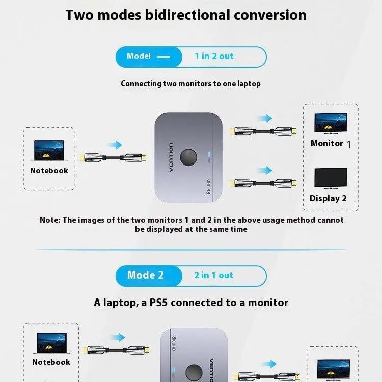 Computer distributor with alloy cable separator for television line connectivity in black or grey
