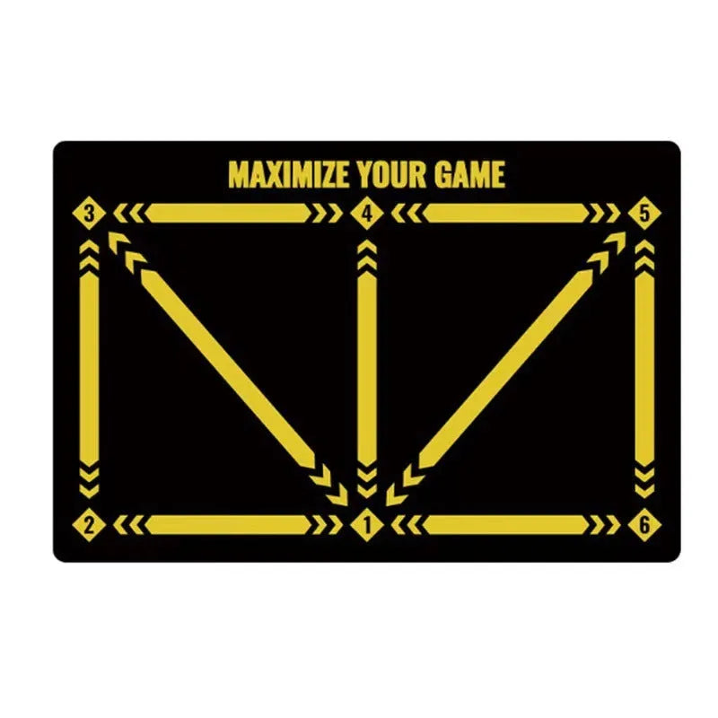 Rubber football training mat in cushion colour with training socks for skill practice