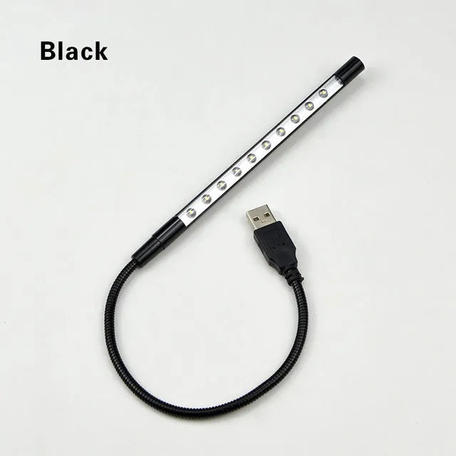 Spiral-shaped aluminum alloy USB LED night light for computer desk workspace illumination