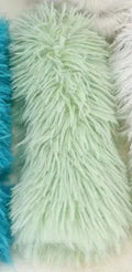 Cat plush toy pillow in blue green pink or white colours measuring 27cm by 10cm