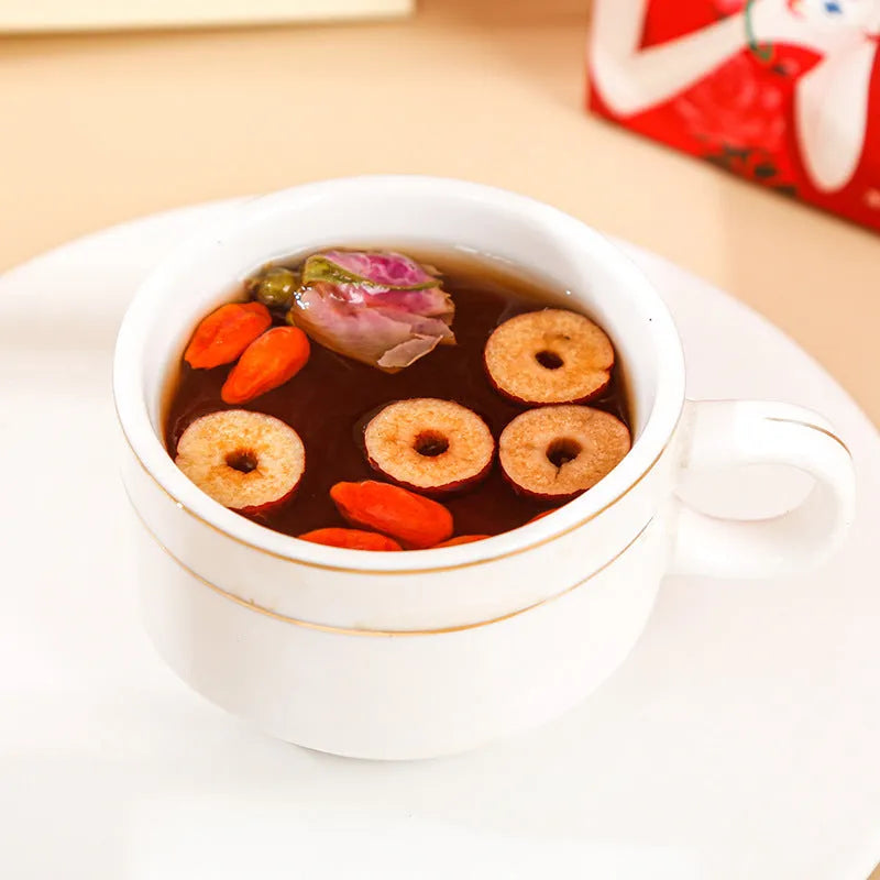 Box of Yuantang brown sugar ginger and jujube tea, 150g of herbal tea bags with red dates and wolfberries.