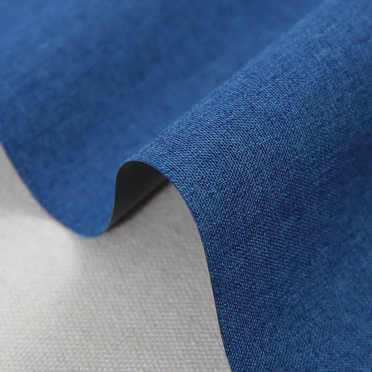 Polyester ant cloth fabric in black, blue, or green for luggage and furniture covers.