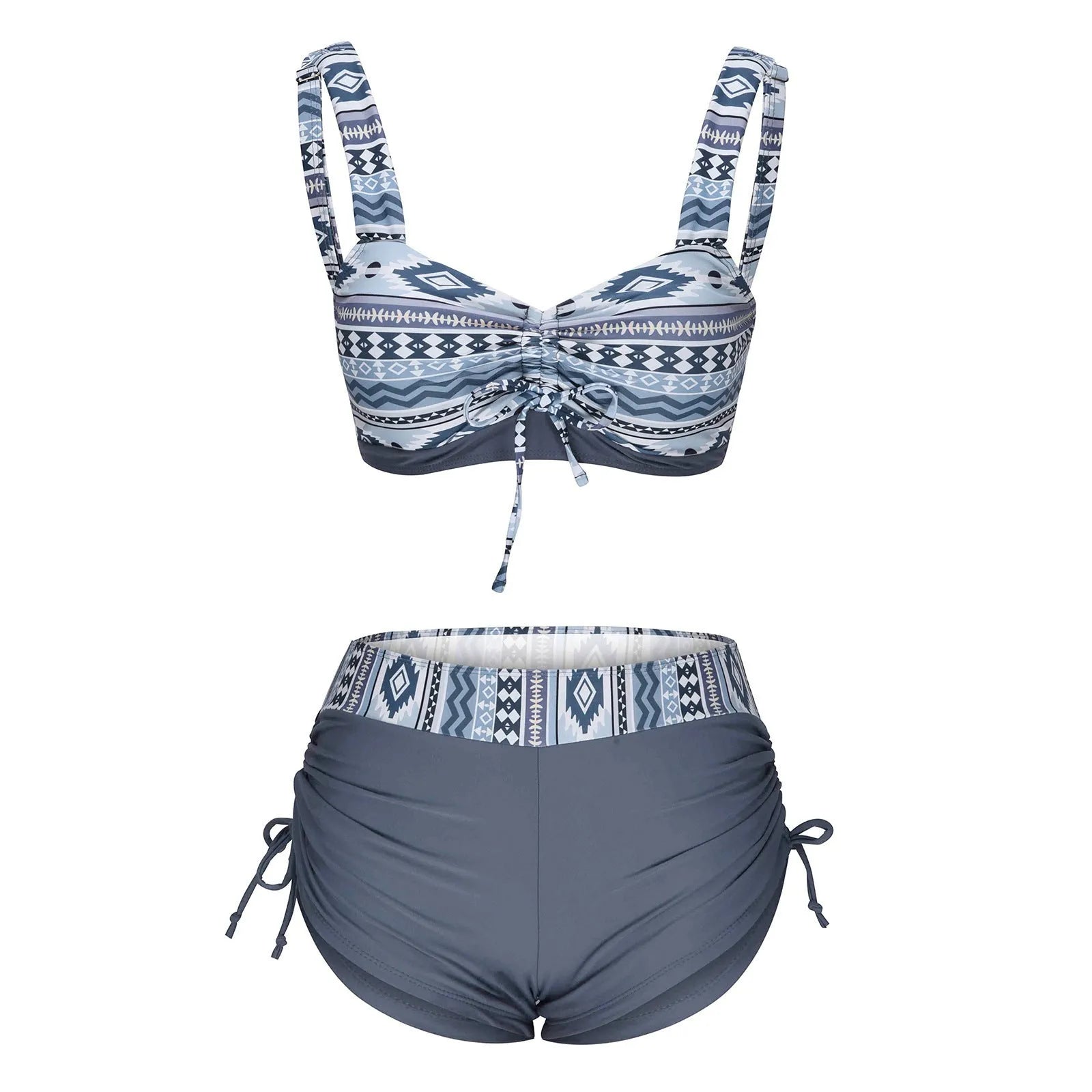 Women's bikini split swimsuit without steel belt chest pad in picture colour