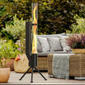 Vertical iron wood burning rocket furnace courtyard heating stove