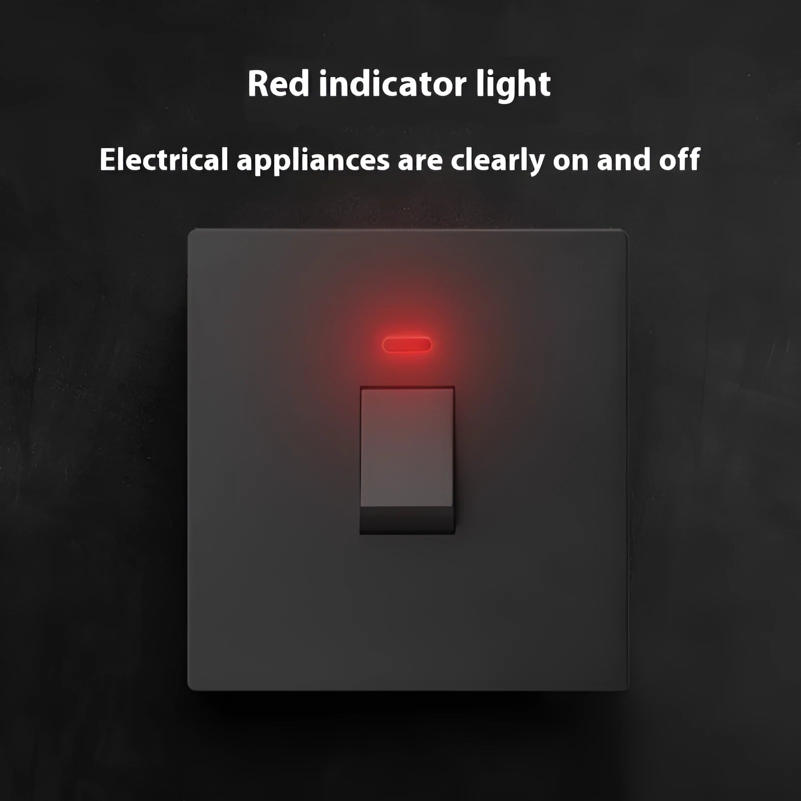 High-current illuminated switch for appliances in gold, grey, or white finish showing on/off light panel.