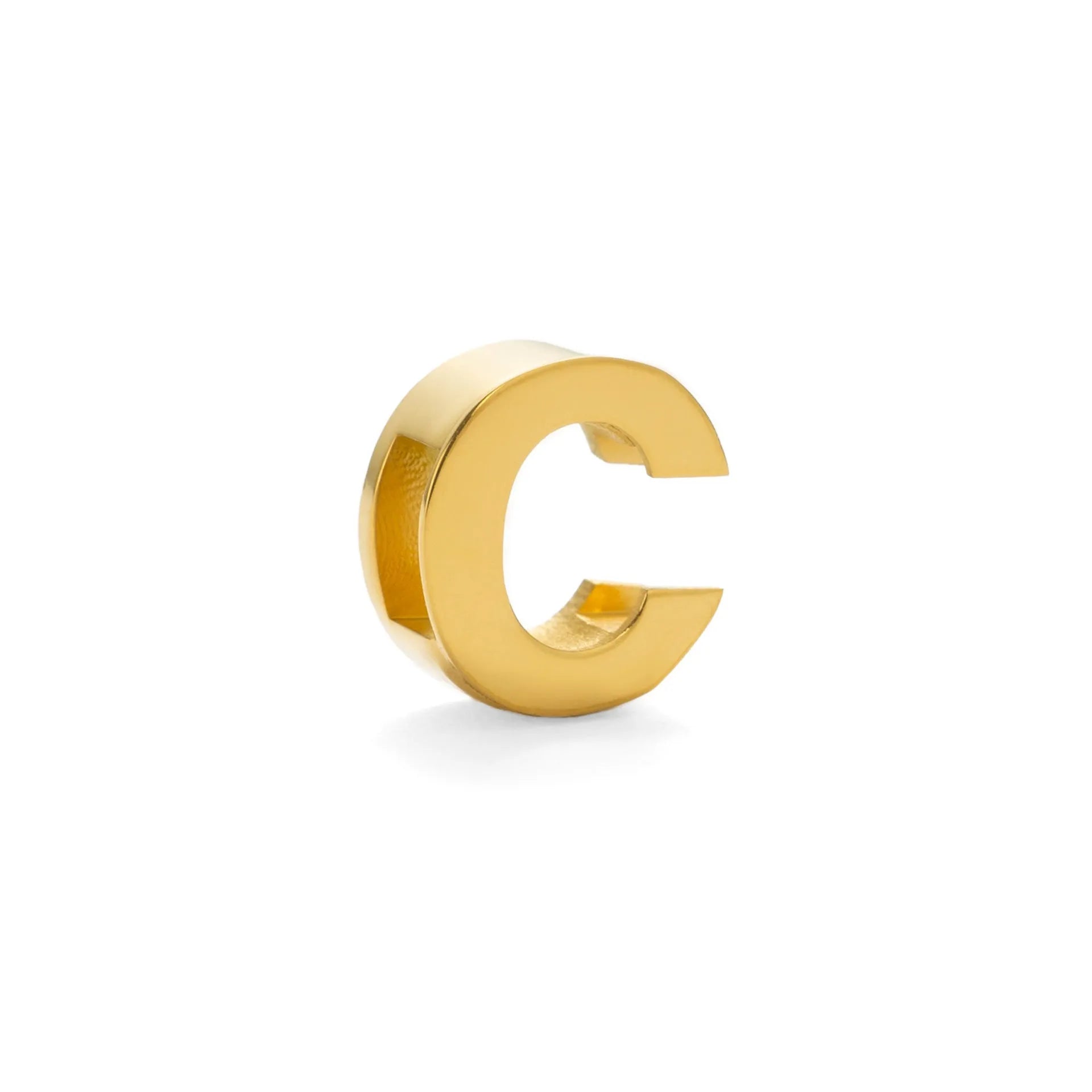 A gold and a silver titanium steel necklace with letter and number pendants on a 40.5cm chain.