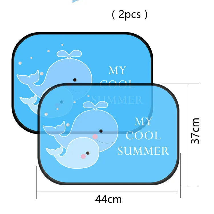 Electrostatic adsorption car side window sunshade made from nylon mesh material in packaging