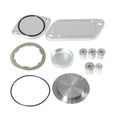 Silver aluminium alloy EGR valve cover plug for automotive exhaust gas recirculation systems