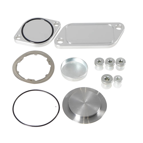 Silver aluminium alloy EGR valve cover plug for automotive exhaust gas recirculation systems
