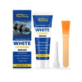 30g tube of white lithium grease with brush and nozzle tip for automotive lubrication