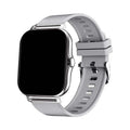 Smart watch with 1.44-inch touchscreen displaying health metrics and call interface on silicone wrist strap