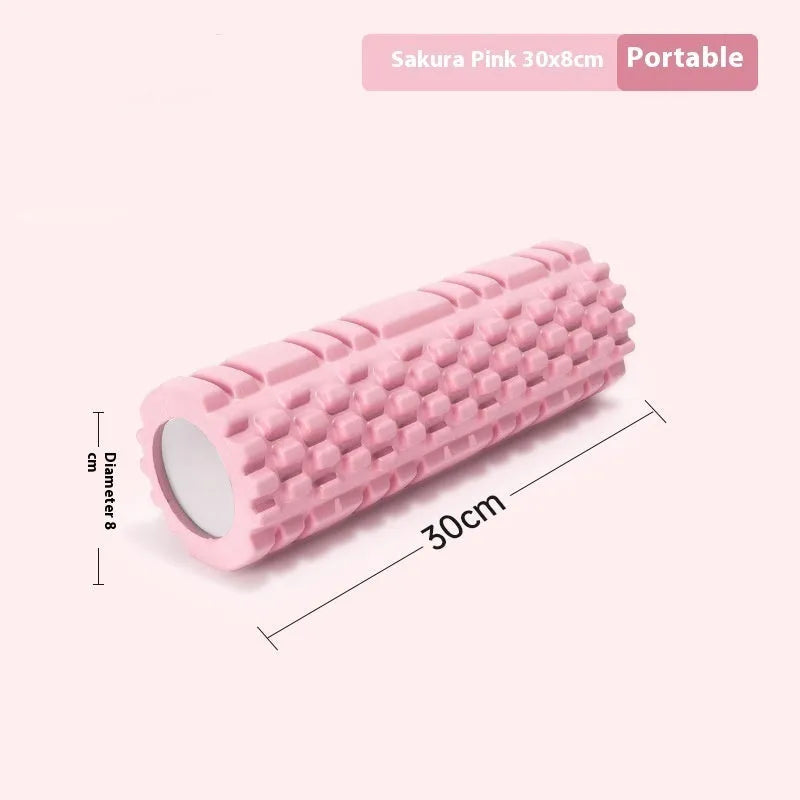 EVA foam roller in choice of colours including black, grey, pink, sky blue and light purple