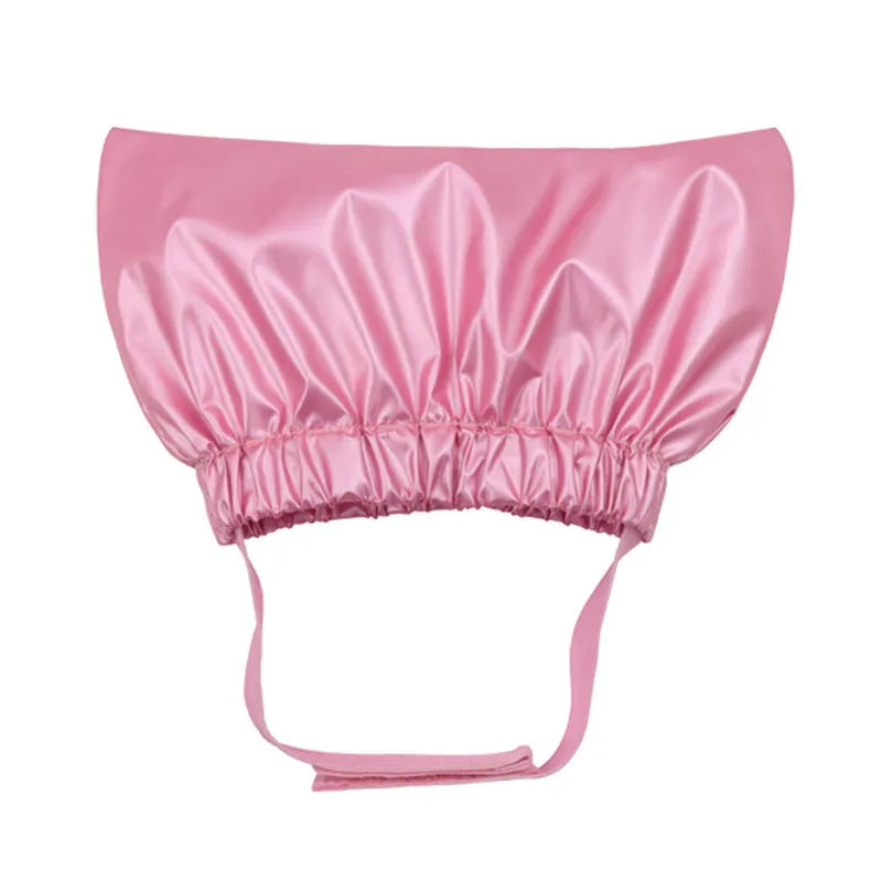 Adjustable waterproof shower cap for dogs and cats in silver, pink or gold colours