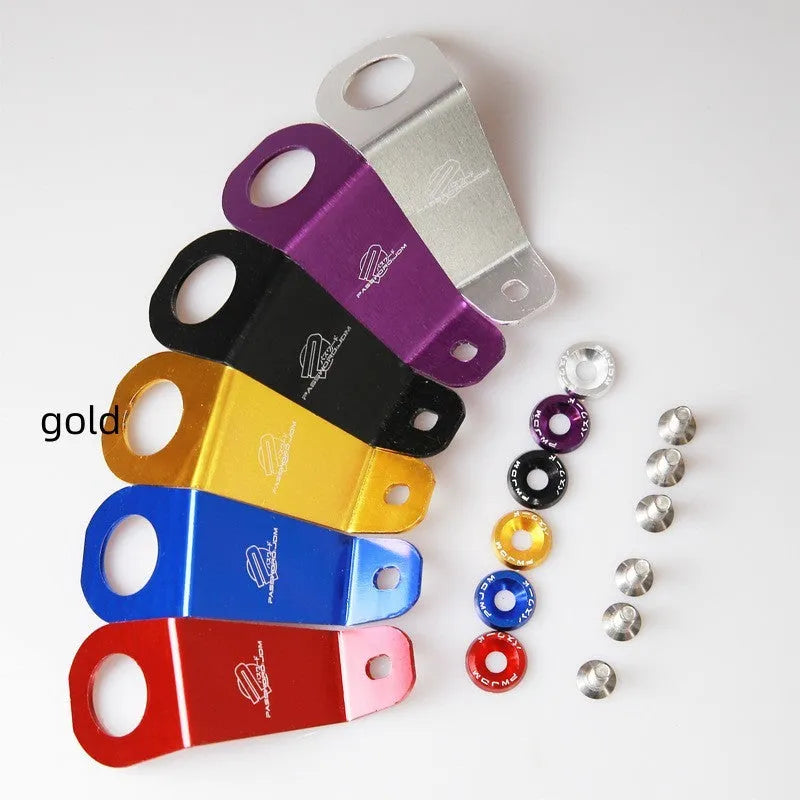 Aluminium radiator bracket for Civic EG in red with anodic oxidation surface